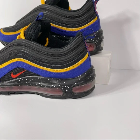 NIKE AIR MAX 97 CONCORD ACG TERRA MENS SHOES SIZE 9 BLACK PURPLE YELLOW RED USED - Picture 9 of 10